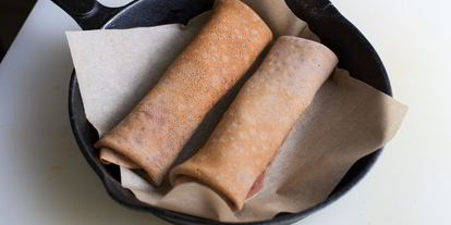 Шаг 13: шоколадных блинов с бананом