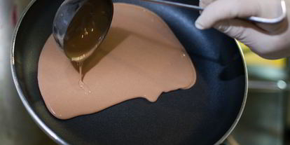 Шаг 8: шоколадных блинов с бананом