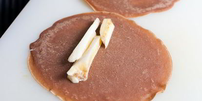 Шаг 9: шоколадных блинов с бананом