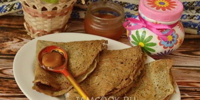 Рецепт тонких блинов с дырочками на сметане