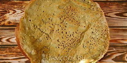 Шаг 14: тонких блинов с дырочками на сметане