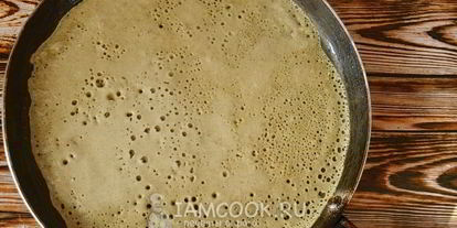 Шаг 12: тонких блинов с дырочками на сметане