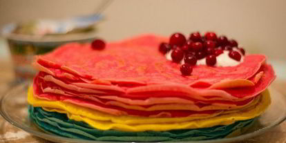 Шаг 4: цветных блинчиков