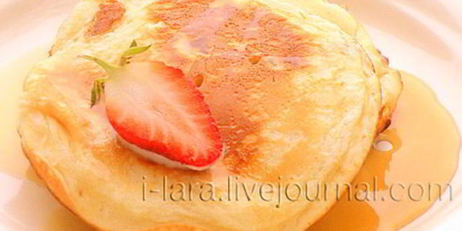 Рецепт Творожных панкейков с изюмом и клюквой