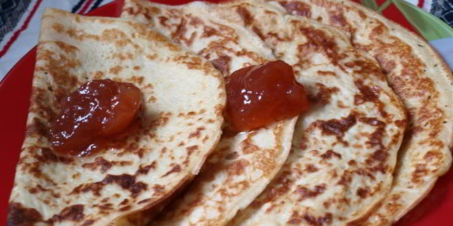 Рецепт заварных блинов на кефире