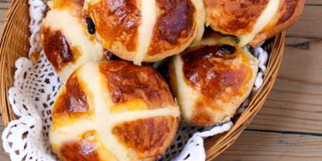 Рецепт английских крестовых булочек