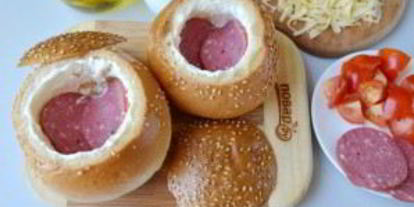 Шаг 4: булочек, фаршированных омлетом, на завтрак