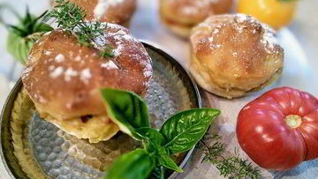 Рецепт Булочек, фаршированных рататуем