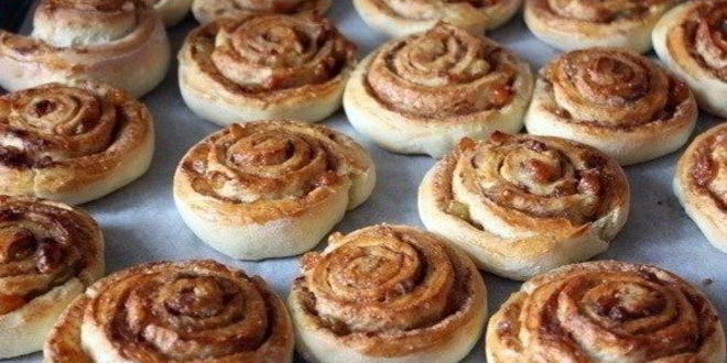 Рецепт булочек с корицей и изюмом