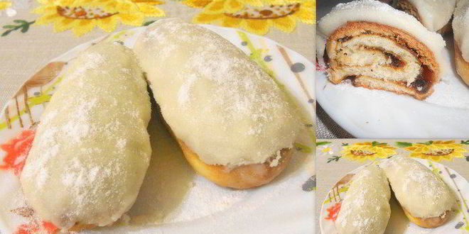 Рецепт булочек с маком и орехами в карамели