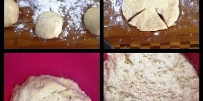 Шаг 1: булочек-ватрушек с курагой, рикоттой и сушеной клубникой