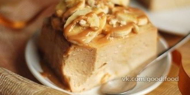 Рецепт бананового чизкейка без теста