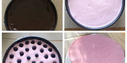 Шаг 4: чизкейка с ежевикой