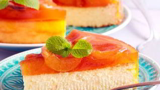 Рецепт Чизкейка с консервированными персиками