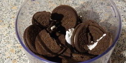 Шаг 2: чизкейка с печеньем oreo
