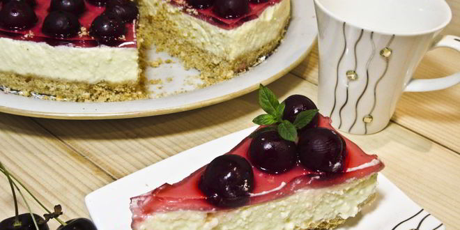 Рецепт чизкейка с вишней