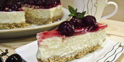 Шаг 21: чизкейка с вишней