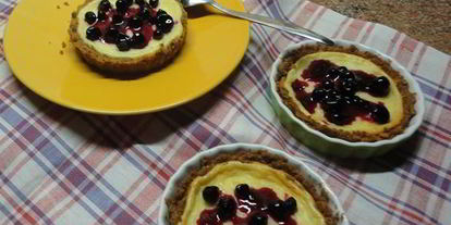 Шаг 2: мини-чизкейков с ягодами