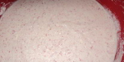 Шаг 3: мраморного чизкейка с малиной и персиками