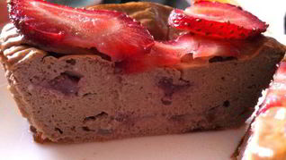 Рецепт Шоколадного чизкейка с клубникой