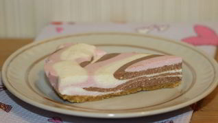 Рецепт Трехцветного домашнего чизкейка