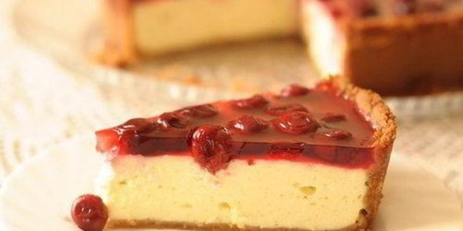 Рецепт Вишневого чизкейка с домашним творогом