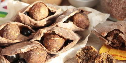 Шаг 14: фастфудных конвертиков с овощными шариками