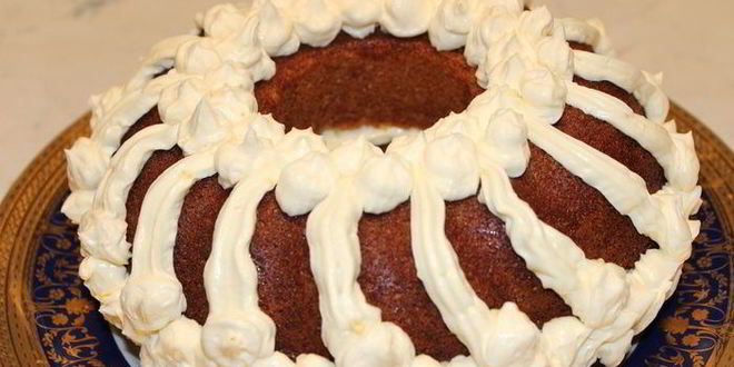 Рецепт апельсинового кекса с кленовым сиропом и маскарпоне