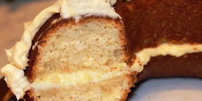 Шаг 11: апельсинового кекса с кленовым сиропом и маскарпоне