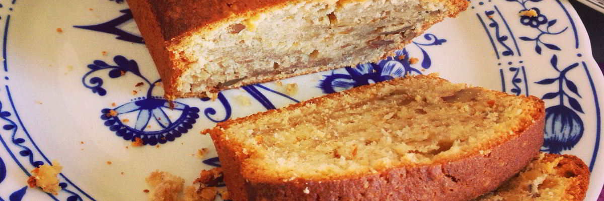 Рецепт Бананового кекса с грецкими орехами