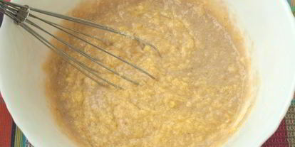 Шаг 1: бананового кекса с консервированной вишней