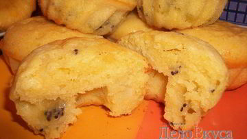 Рецепт Бисквитных кексов с кусочками киви