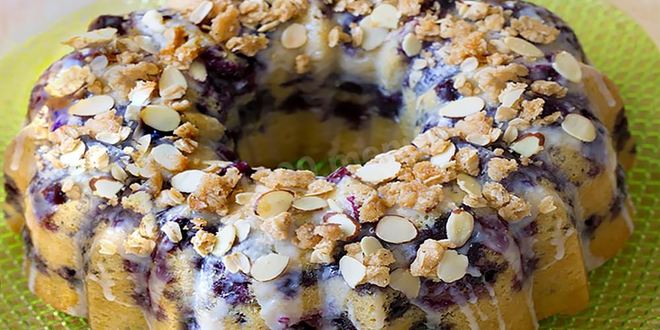 Рецепт черничного кекса