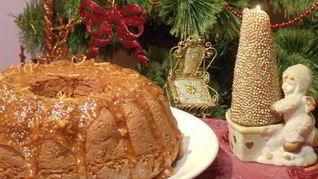 Рецепт Фруктового кекса с апельсиновой карамелью