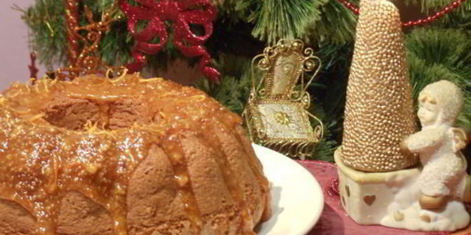 Рецепт Фруктового кекса с апельсиновой карамелью