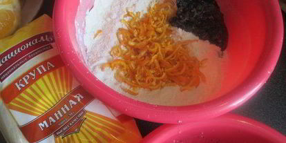 Шаг 5: кекса макового апельсина ны манного крупе