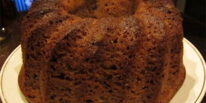 Рецепт кекса на кефире с вареньем