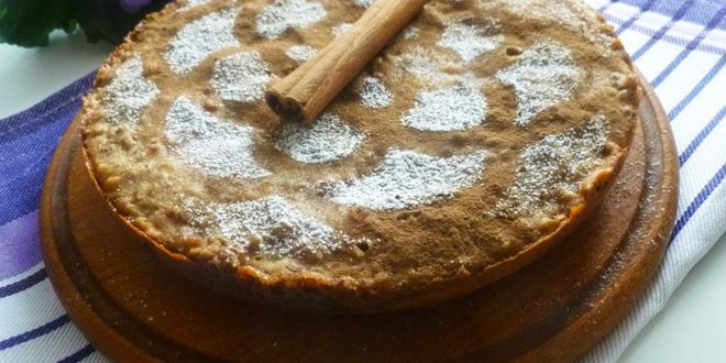 Рецепт кекса на яблочном пюре с орехами