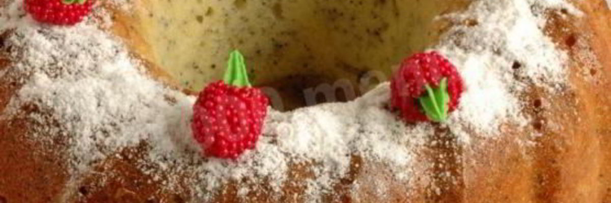 Рецепт Кекса с маком и вишнями