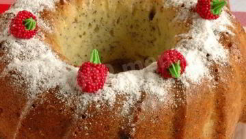 Рецепт Кекса с маком и вишнями