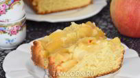 Рецепт Кекса с яблоками в духовке
