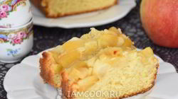 Рецепт Кекса с яблоками в духовке
