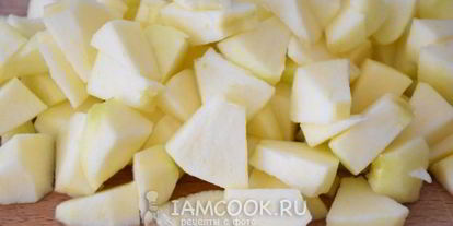 Шаг 2: кекса с яблоками в духовке