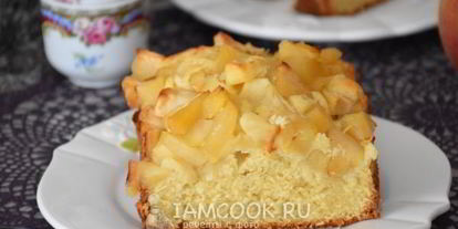 Шаг 10: кекса с яблоками в духовке