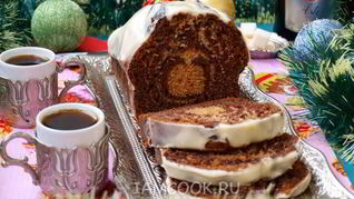 Рецепт Кекса Зебра на кефире