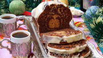 Рецепт Кекса Зебра на кефире