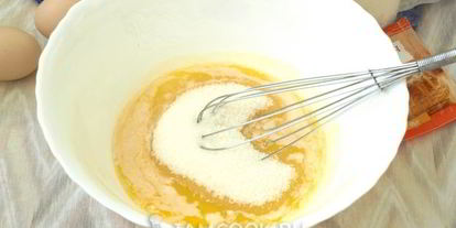 Шаг 2: кекса зебра на кефире