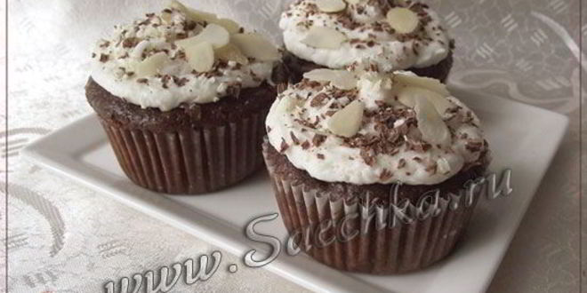 Рецепт кексов с шоколадом и обсыпкой