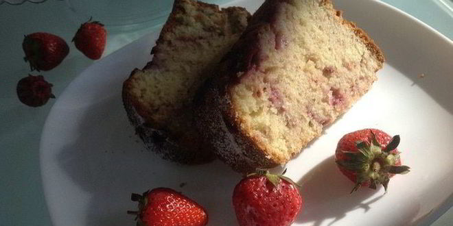 Рецепт клубничного кекса