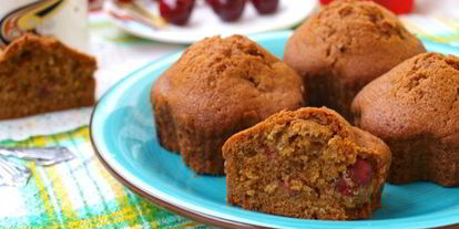 Шаг 5: кофейных кексов с вишнями